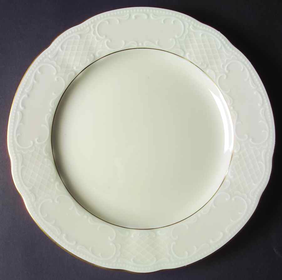 Vienna Cream (Gold Trim) 12" Chop Plate (Round Platter) by Seltmann-1