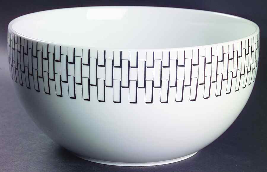 Foley Square Black 9" Round Vegetable Bowl by Studio Nova-1