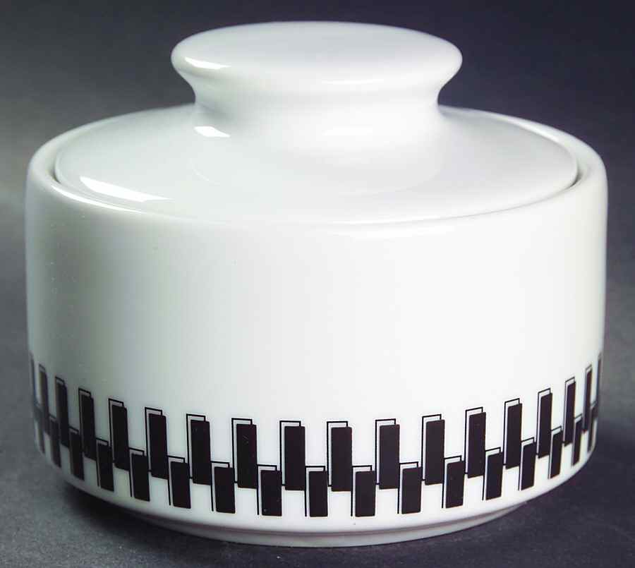 Foley Square Black Sugar Bowl & Lid by Studio Nova-1