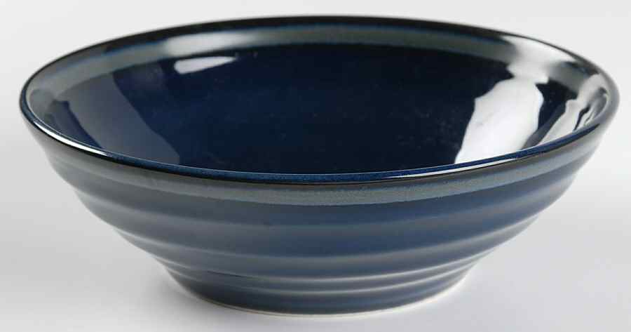 Moon Glow Blue Coupe Soup Bowl by Sango-1