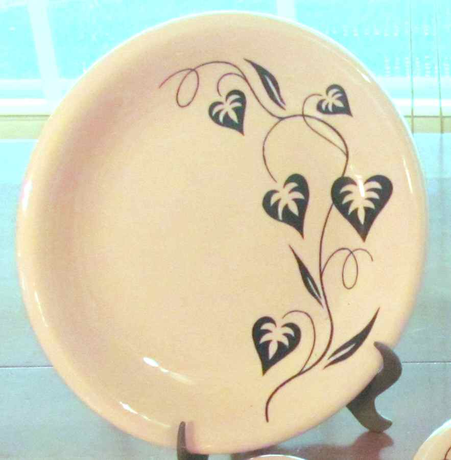 Black Ivy Dinner Plate by Sterling China (USA)-1