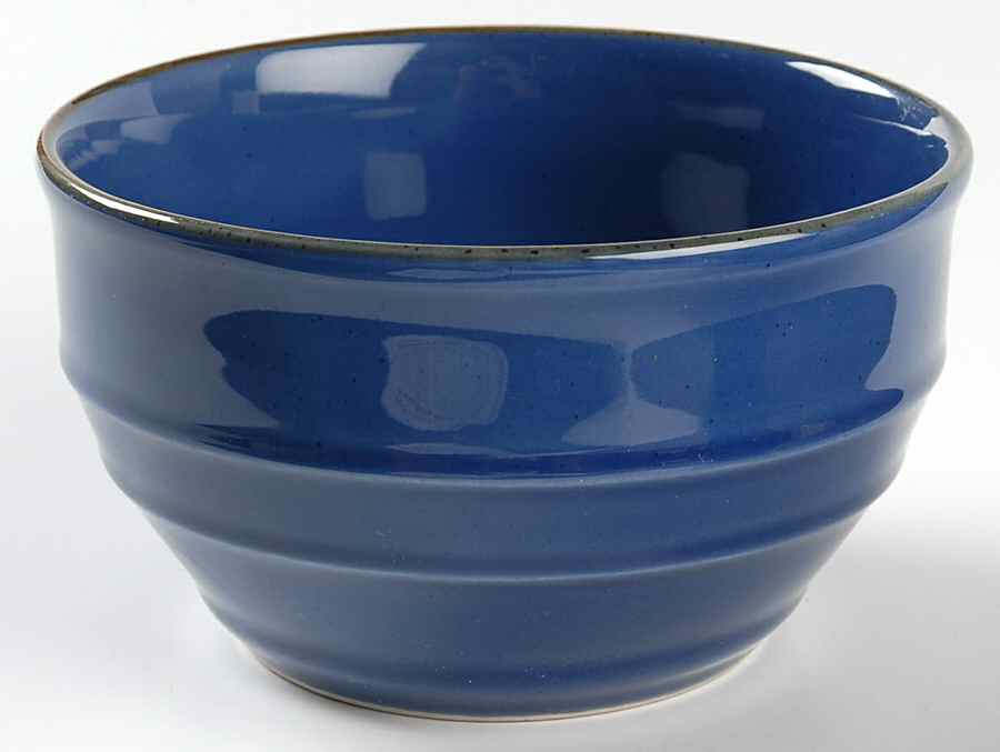 Country Crock Blue Speckle Deep Soup/Cereal Bowl by Stoney Hill-1
