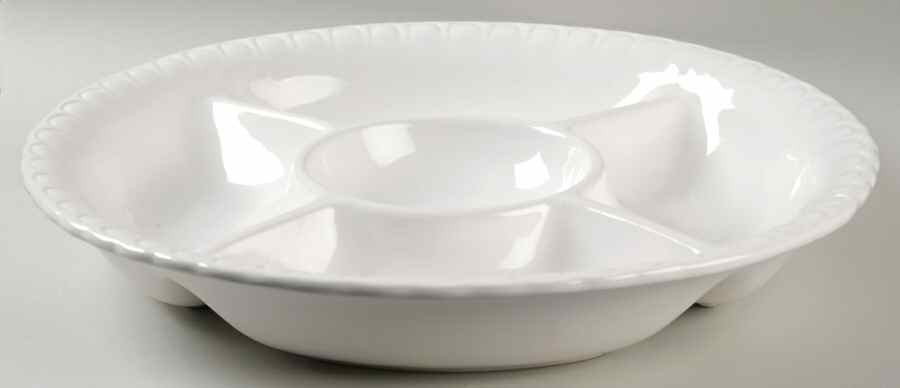 Whiteware 5-Part Relish by Stoney Hill-1