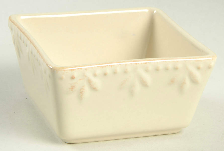 Sorrento Ivory Large Square Dip Bowl by Signature-1