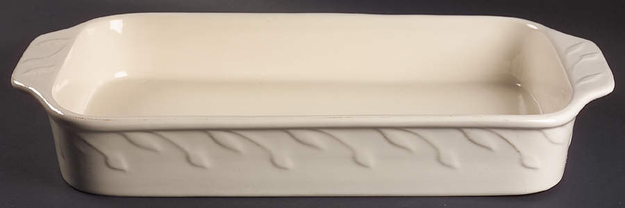 Sorrento Ivory 18" Rectangular Baker by Signature-1