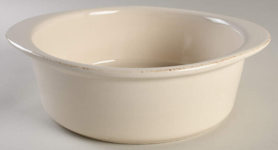 Sorrento Ivory Round Covered Baker No Lid by Signature-1