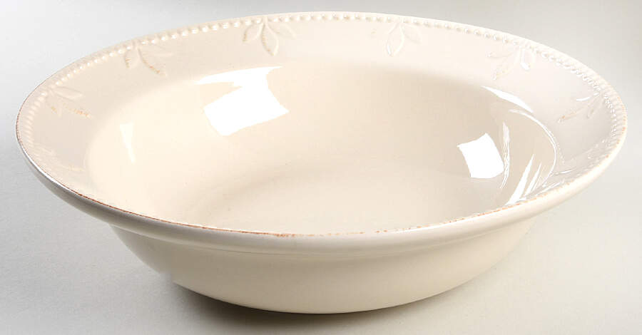Sorrento Ivory 12" Round Serving Bowl by Signature-1