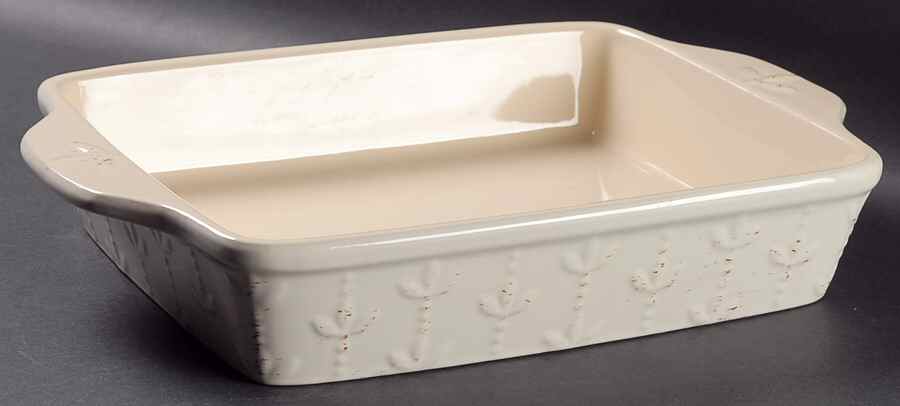 Sorrento Ivory 13'' Rectangular Baker by Signature-1