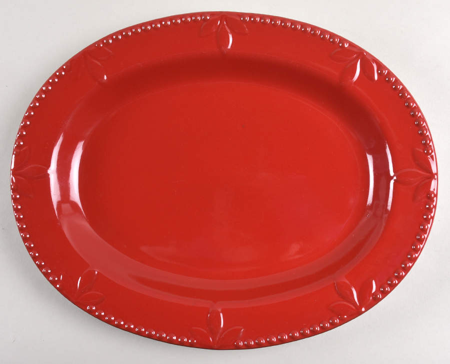 Sorrento Ruby 13" Oval Serving Platter by Signature-1