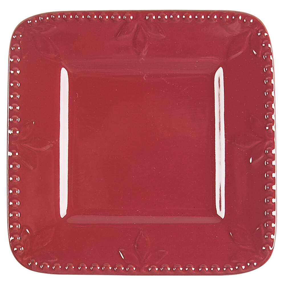 Sorrento Ruby Square Bread & Butter Plate by Signature-1