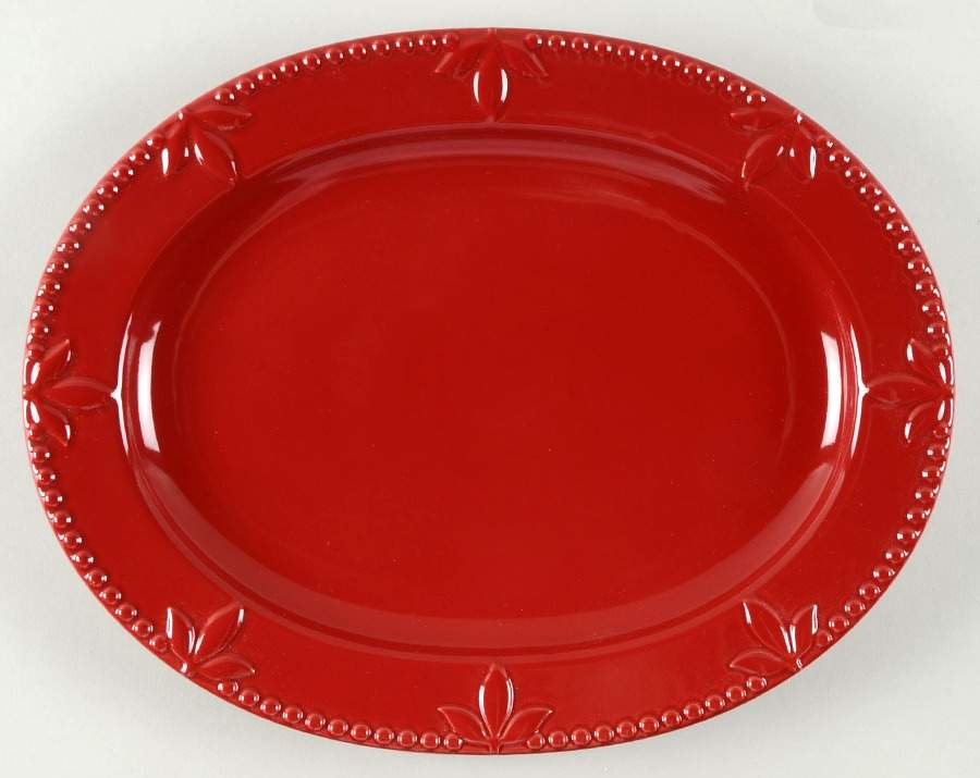 Sorrento Ruby 14" Oval Serving Platter by Signature-1