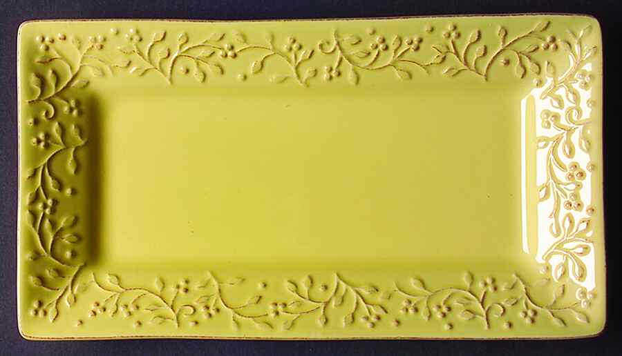 Chelsea Butter (Yellow) Rectangular Tray 11" by Signature-1
