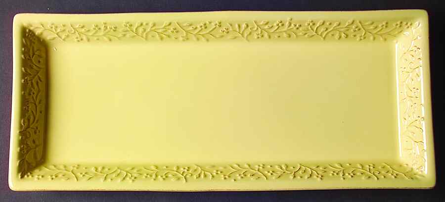 Chelsea Butter (Yellow) 18" Rectangular Serving Platter by Signature-1