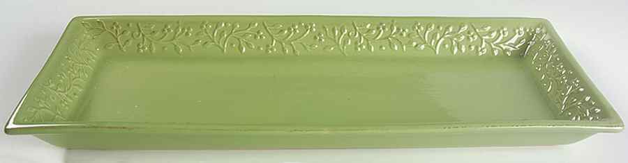 Chelsea Honeydew (Lt Green) 18" Rectangular Serving Platter by Signature-1