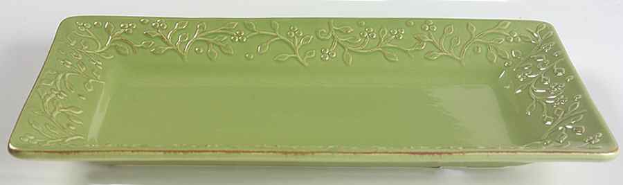 Chelsea Honeydew (Lt Green) Rectangular Tray 11" by Signature-1