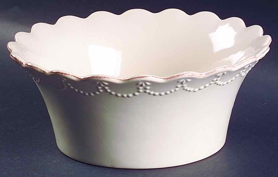 Now and Then Linen 9" Round Serving Bowl by Signature-1