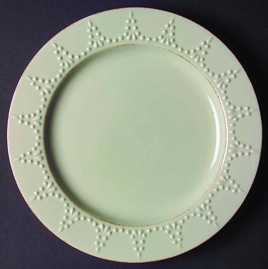 Now and Then Mint Dinner Plate by Signature-1