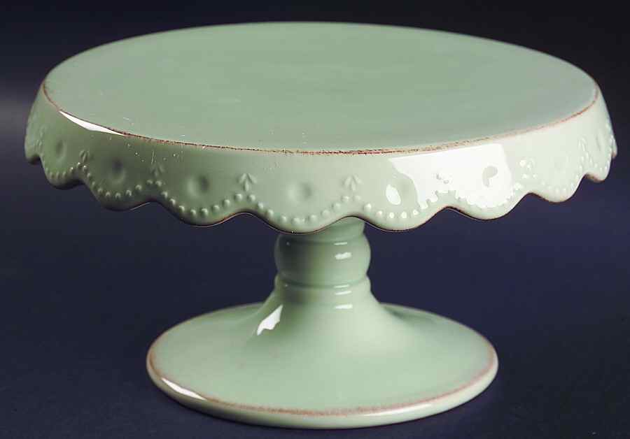 Now and Then Mint 8" Diameter Pedestal Cake Stand by Signature-1