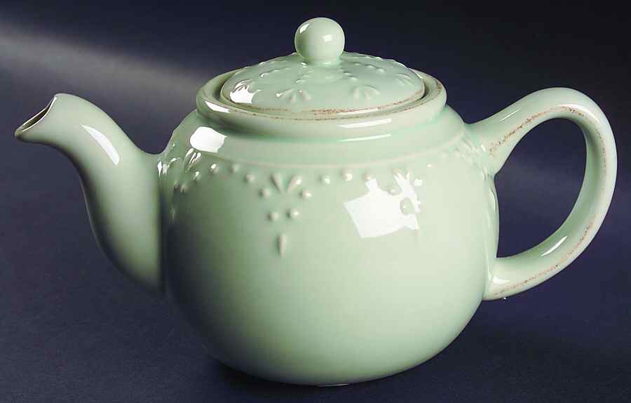 Now and Then Mint Teapot & Lid by Signature-1