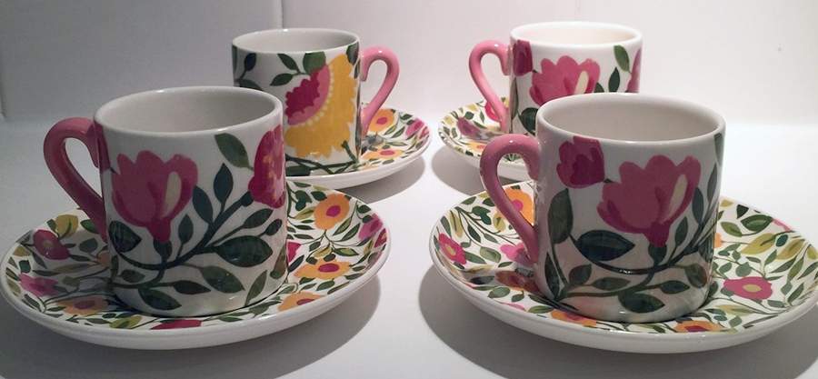 Emma's Garland Flat Demitasse Cup & Saucer Set by Spode-1