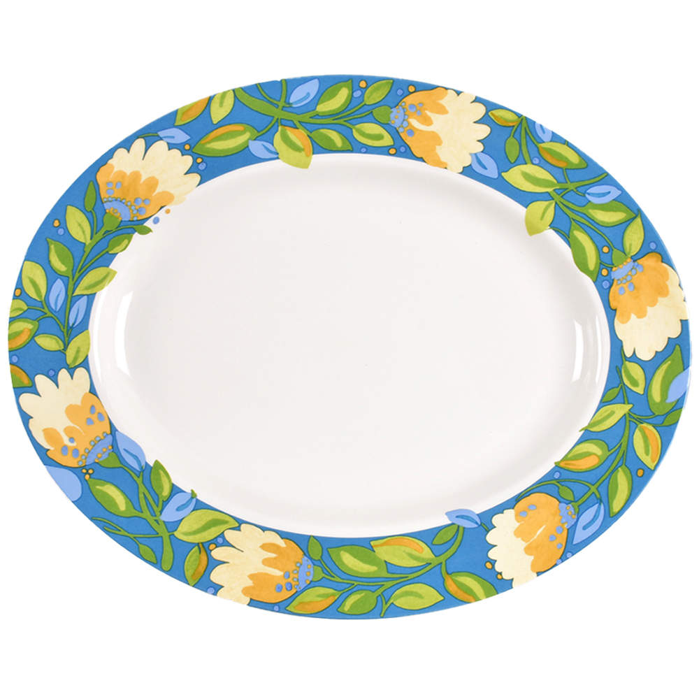 Chicory Hymn 15" Oval Serving Platter by Spode-1