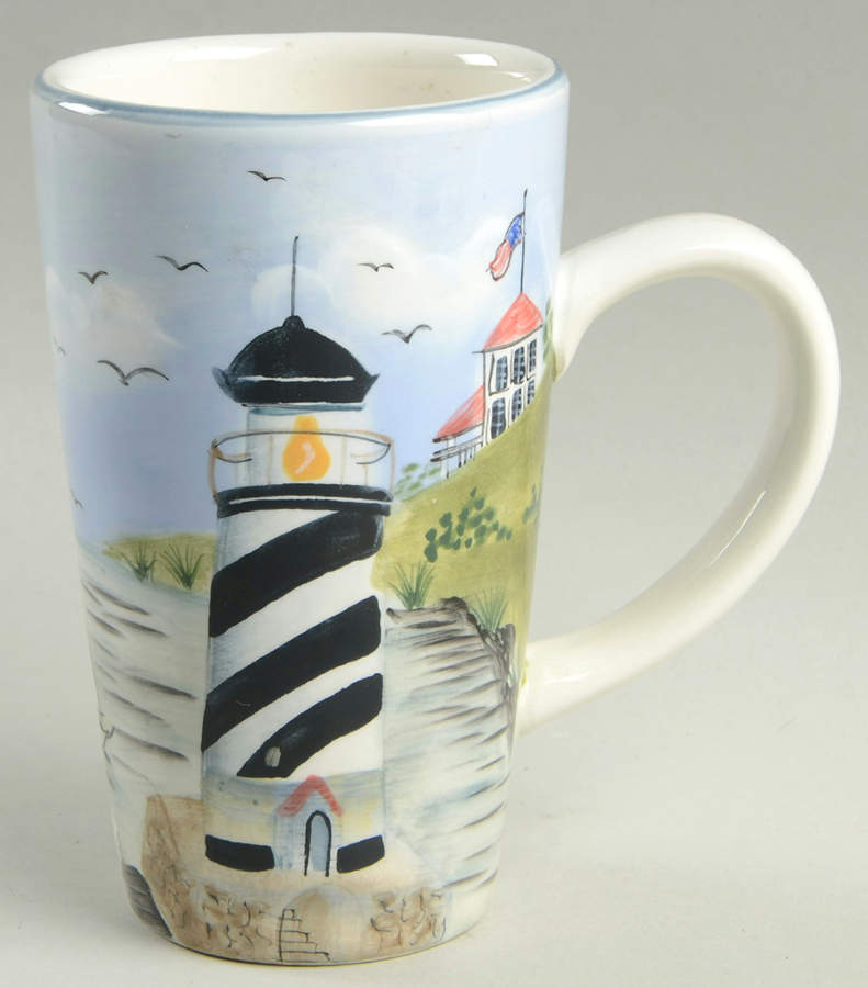Nantucket Shoreline (Handpainted) Latte Mug by Sakura-1