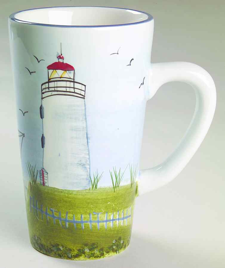 Nantucket Shoreline (Handpainted) Latte Mug by Sakura-1
