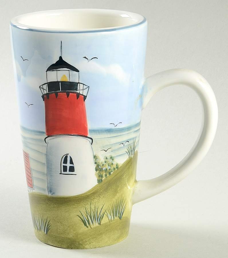 Nantucket Shoreline (Handpainted) Latte Mug by Sakura-1