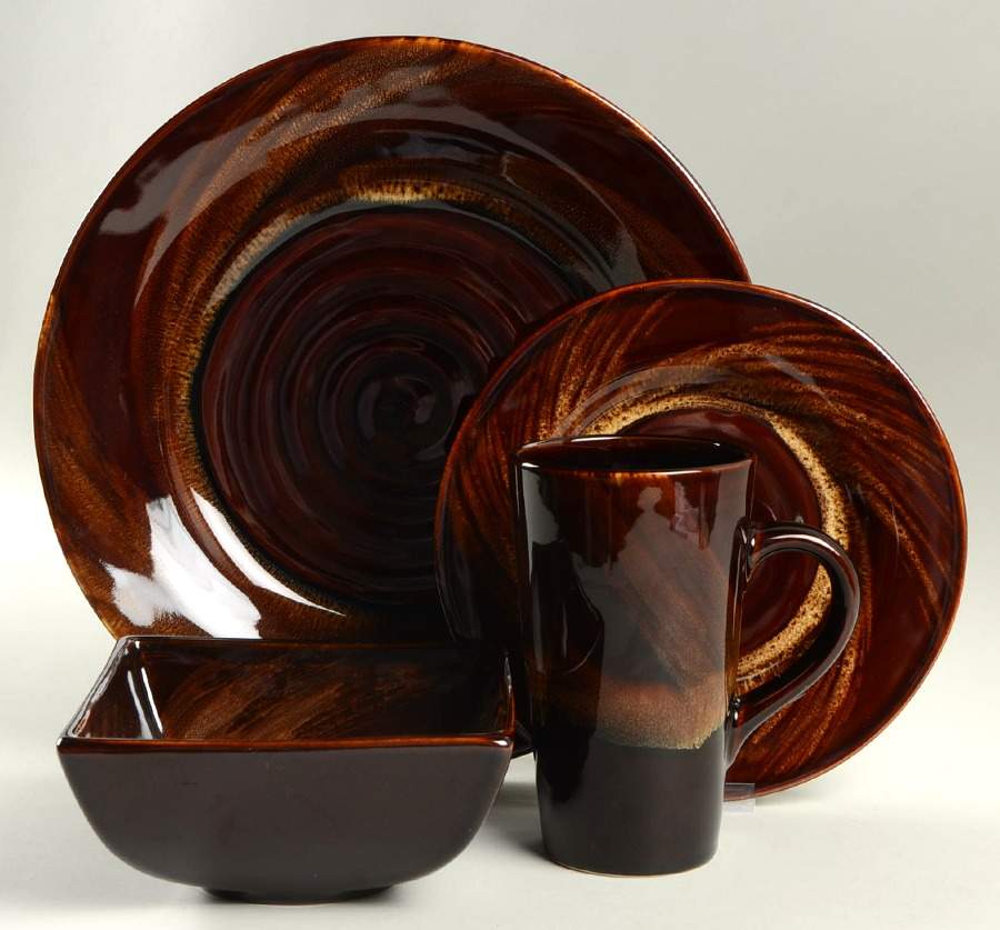 Tortoise Shell 4 Piece Place Setting by Sakura-1