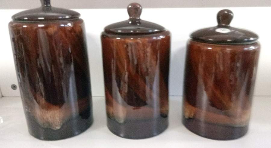 Tortoise Shell Small Canister & Lid by Sakura-1