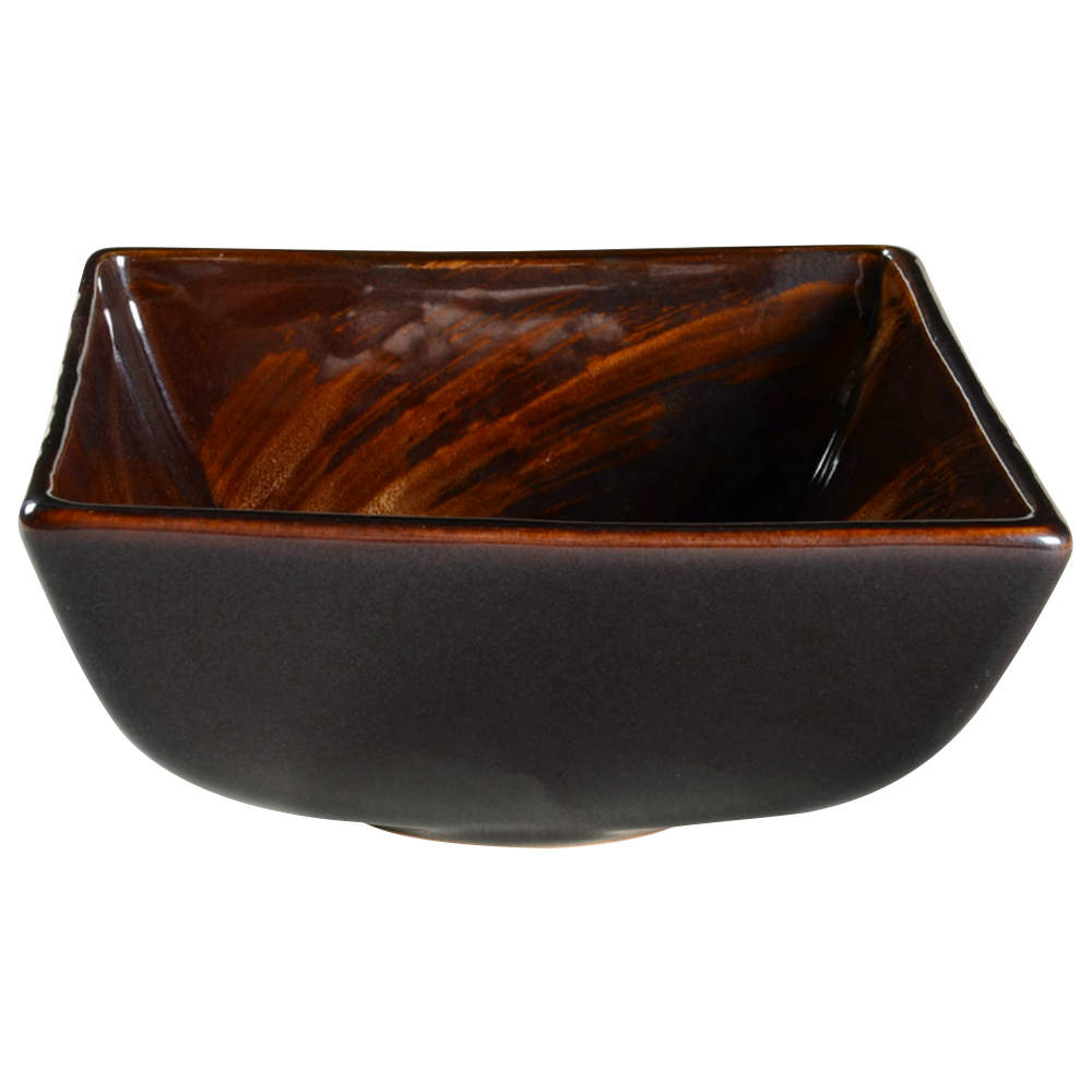 Tortoise Shell Square Soup Bowl by Sakura-1