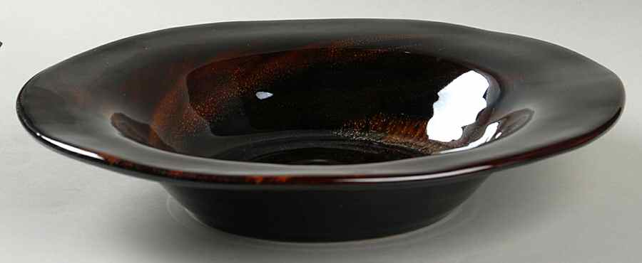 Tortoise Shell Large Rim Soup Bowl by Sakura-1