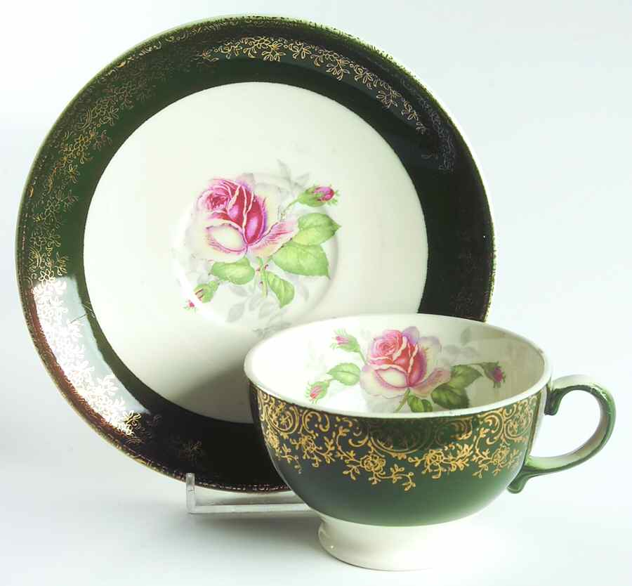 Princess Jane Footed Cup & Saucer Set by Salem-1