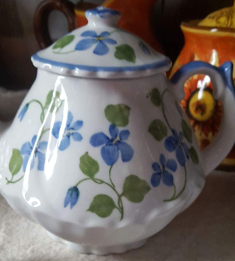 Forget Me Not Child's Teapot & Lid by Sadek-1