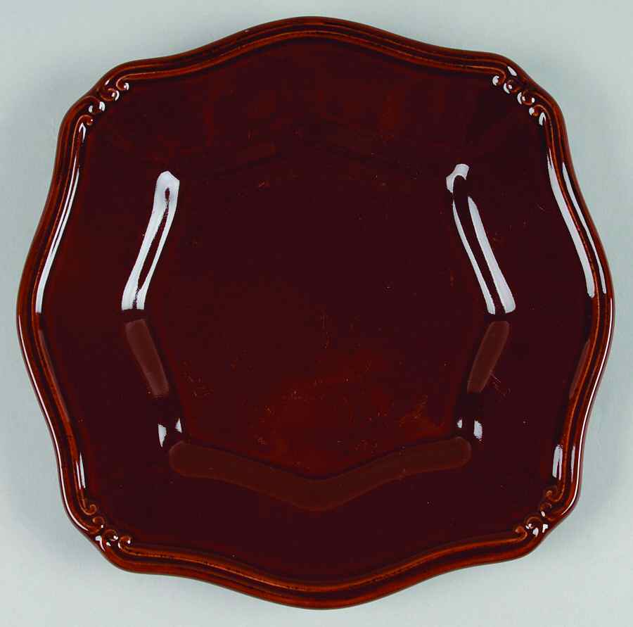 Isabella Espresso Brown Salad Plate by Signature-1