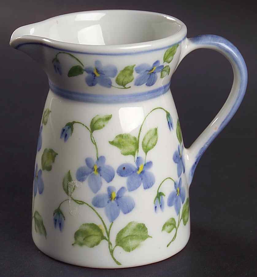 Polka Dot and Trellis Yellow Creamer by Sadek-1