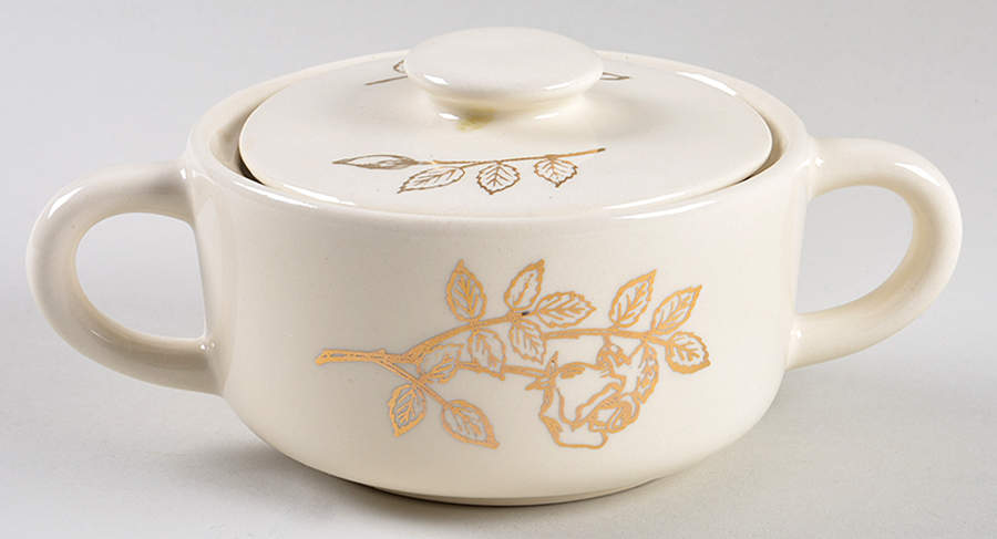 Golden Rose Sugar Bowl & Lid by SCIO-1