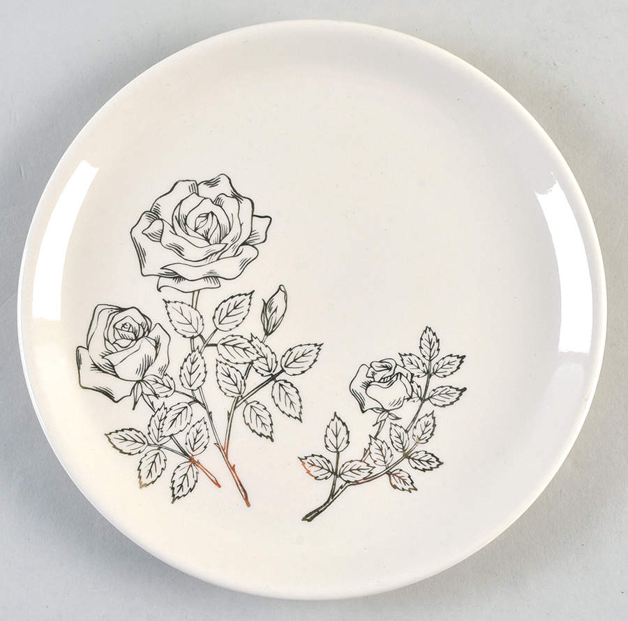 Golden Rose Salad Plate by SCIO-1
