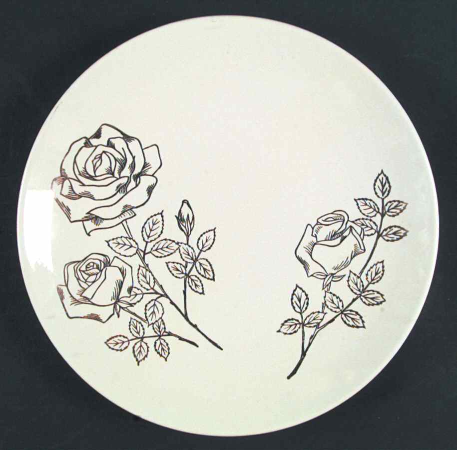 Golden Rose Dinner Plate by SCIO-1