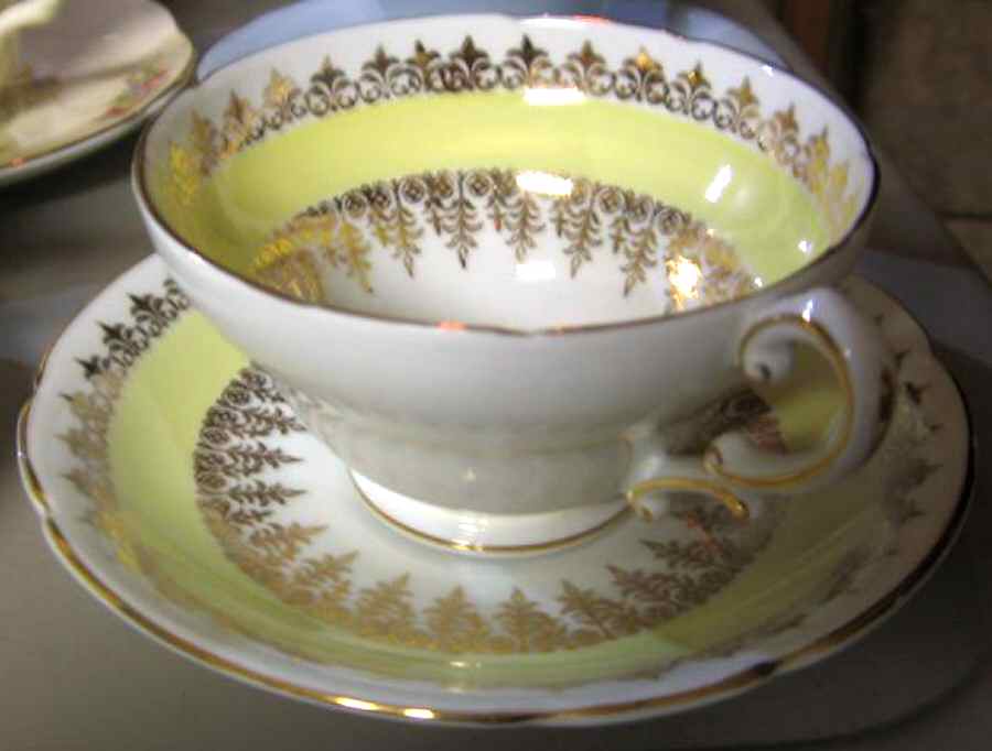 1103-11 Footed Cup & Saucer Set by Stanley China (ENG)-1