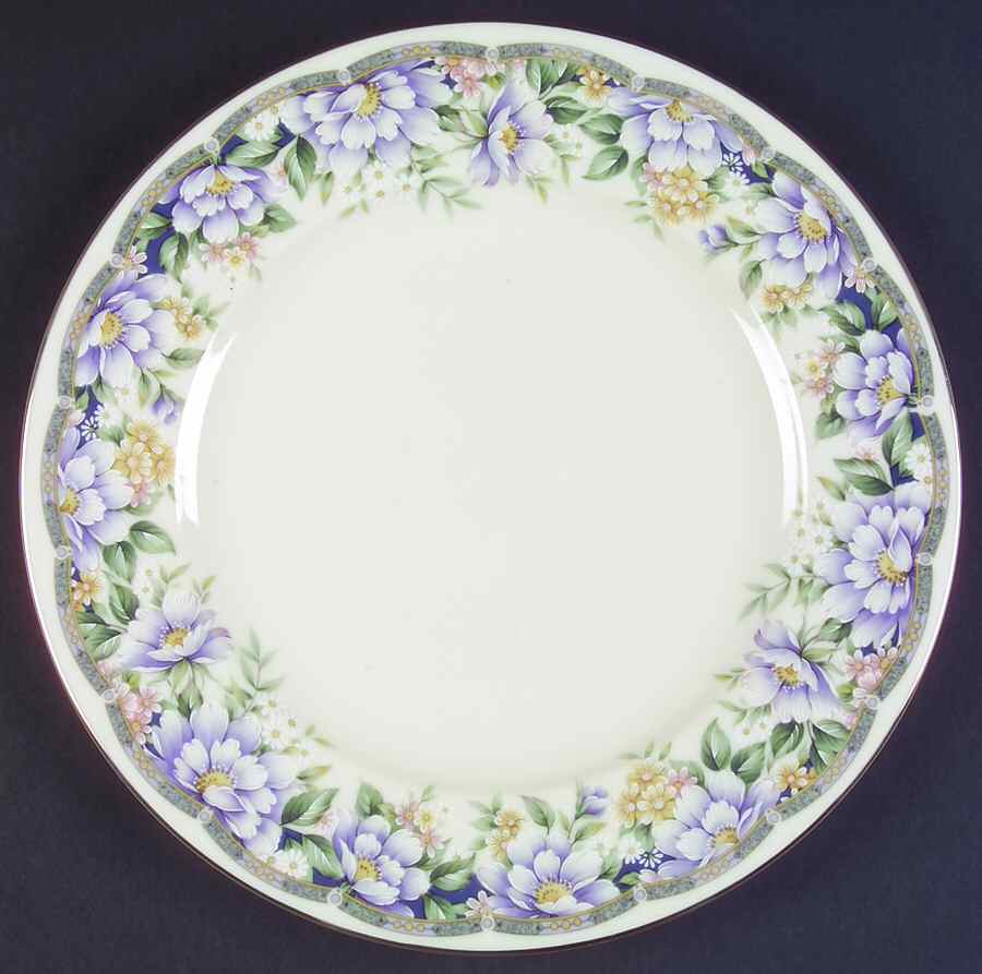 Donna (Platinum Trim) Cake Plate by Sadek-1