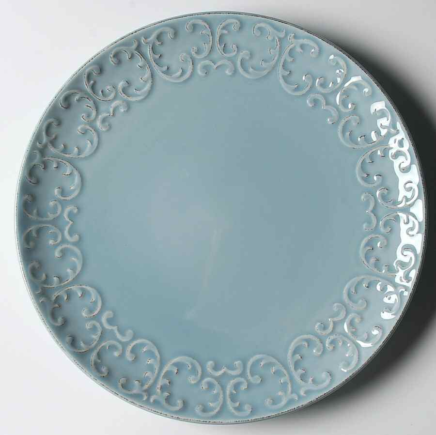 Barroca Lisbon Blue Dinner Plate by Skyros-1