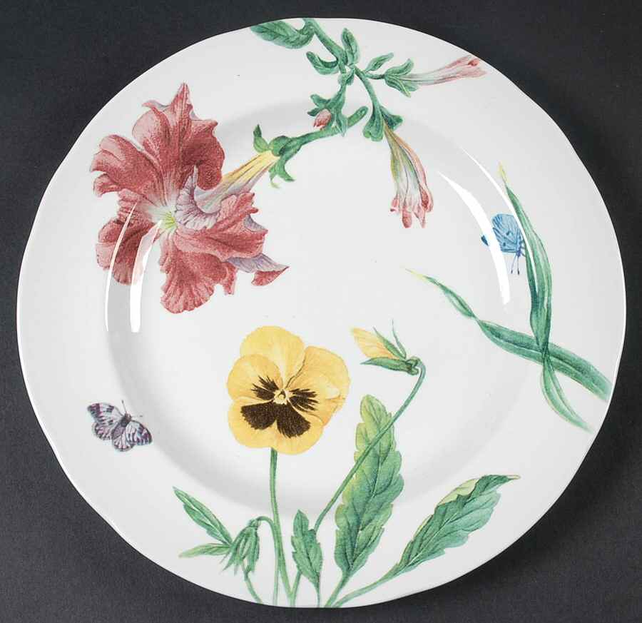 English Floral Salad/Dessert Plate by Spode-1