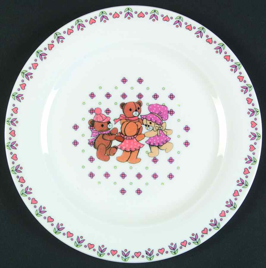 Dancing Bears Child's Plate by Sango-1