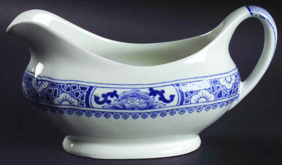 Satsuma (Blue) Gravy Boat by Soho Pottery-1