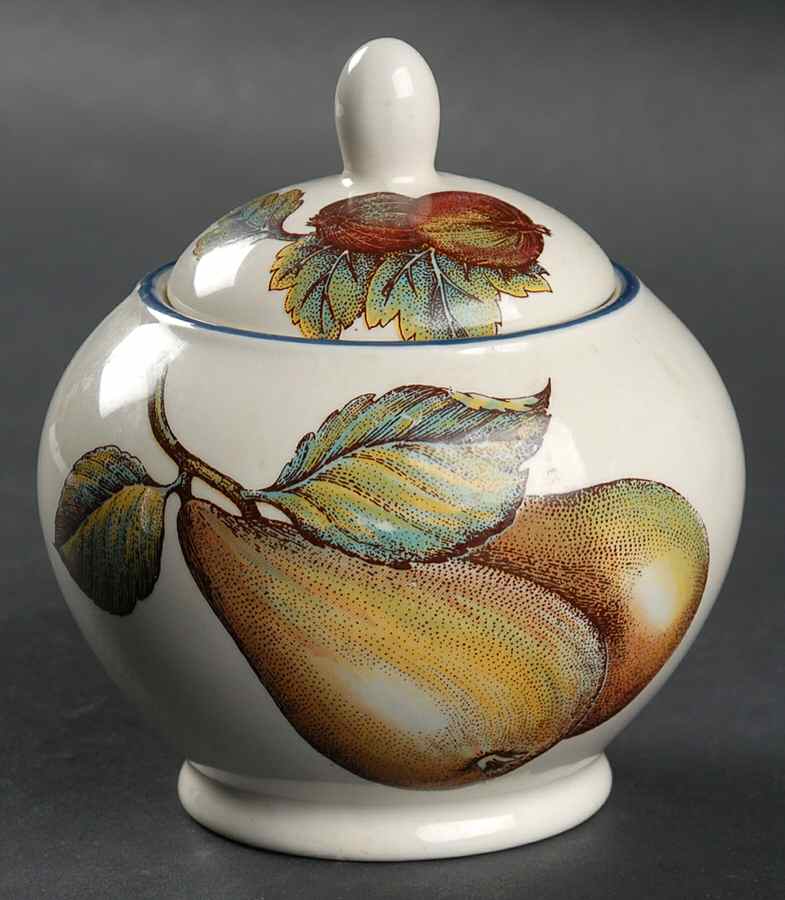 Autumn Fayre Sugar Bowl & Lid by Staffordshire-1
