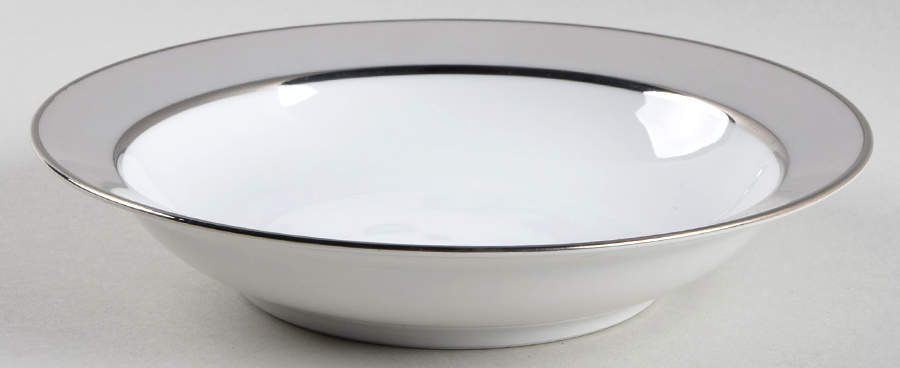 Gray Coral Rim Soup Bowl by Sango-1