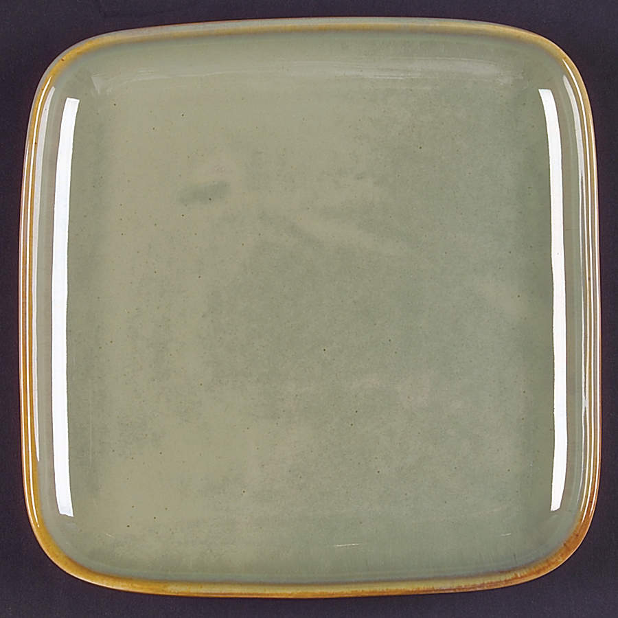 Passion Green Square Salad Plate by Sango-1