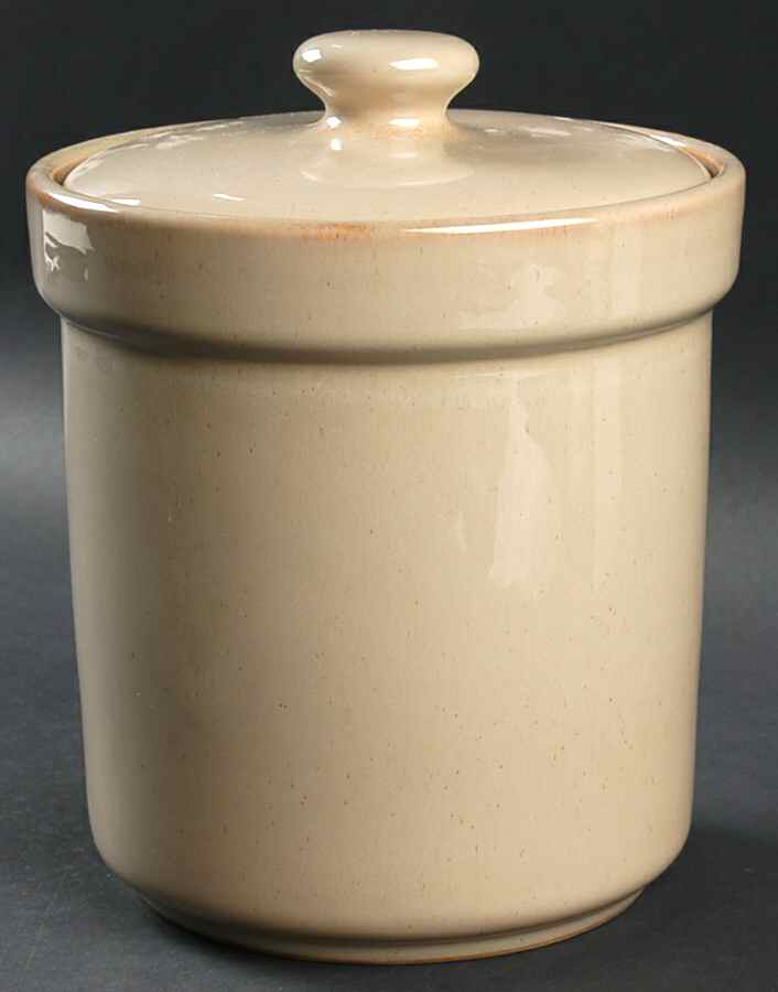 Passion Beige Extra Large Canister & Lid by Sango-1