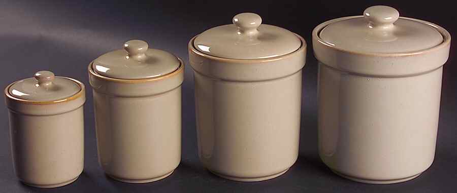 Passion Beige (4 Piece) Canister Set (Box Set) by Sango-1